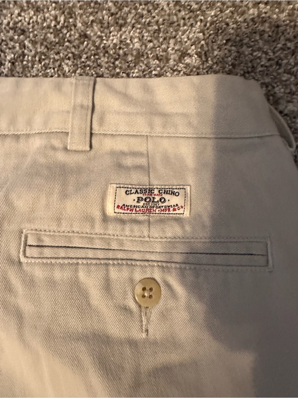 Polo by Ralph Lauren Khaki Pleated Men's Pants - Tan - Picture 3 of 6